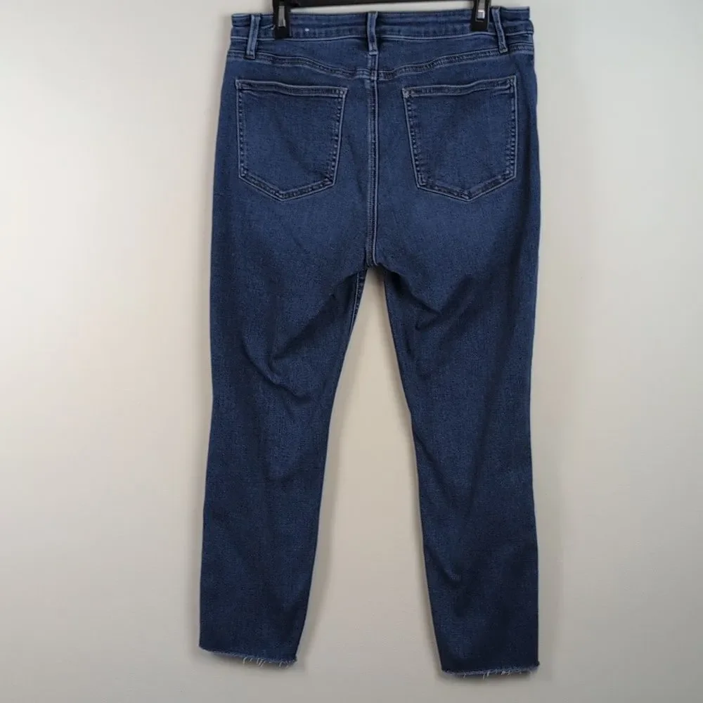 Classic Ann Taylor The Skinny Curvy Fit Blue Women's Jeans Size 12